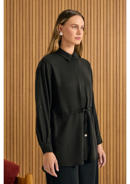 Beli Bağcıklı Tencel Tunik fırsatları