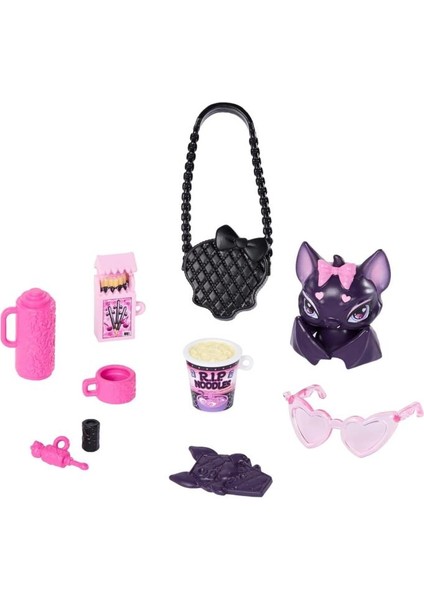 Bebek, Pembe Fiyonklu Elbise ve Siyah Hırka ile Draculaura JHK29 fiyatları