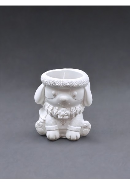 Dekoratif Köpek Figürlü Hoş Kokulu %100 Doğal Soya Mum Sevimli ve Özgün Tasarım | Çocuk Odası, Ev ve Ofis Dekorasyonu, Özel Günler ve Hediyelik Seçenekler Için Zarif ve Sevecen Bir Dekor Ürünü