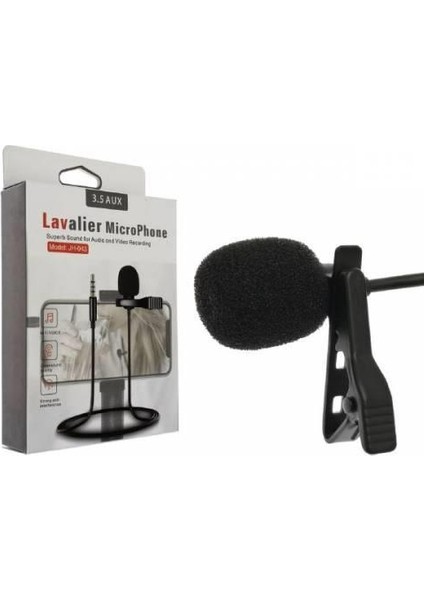 Lavalıer JH-043 3,5mm Yaka Mıkrofonu 1,5mt