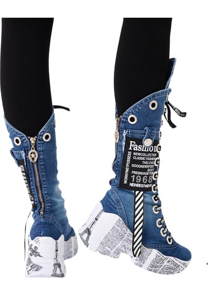 Kot Spor Bot Ayakkabı / Kadın Kot Bot Ayakkabı / Kadın Kot Spor Bot / Fashion Bot / Kadın Bot