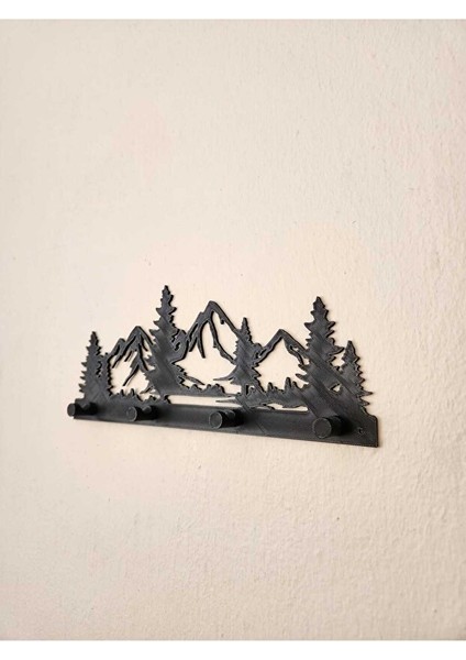 Dağ ve Ağaç Desenli Anahtar Askılığı Ultra Güçlü Yapışkanlı Askı Delmeden Montaj | Güçlü Taşıyıcı fiyatları