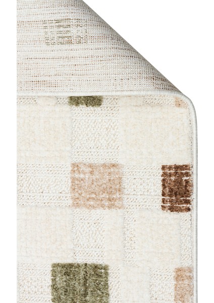 Hurgada 02 Green Brown Yumuşak Modern Iskandinav Tarzlı Yolluk, Koridor, Salon, Oturma Odası Halısı fiyatları