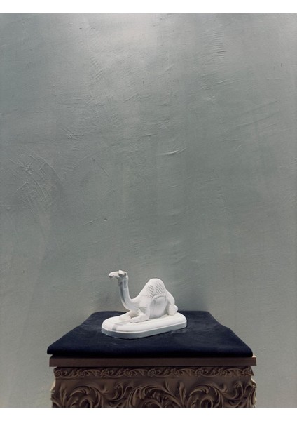 Dekoratif Deve Biblo 23×23×10 cm | Orta Doğu Temalı Polyester Heykel | Klasik & Modern Ev Ofis Dekoru | Boyanabilir Biblo modelleri