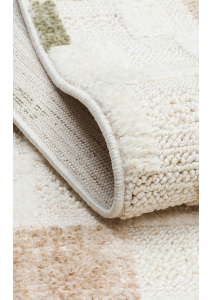 Hurgada 02 Green Brown Yumuşak Modern Iskandinav Tarzlı Yolluk, Koridor, Salon, Oturma Odası Halısı indirimleri