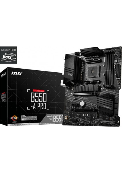 Msı B550-A Pro Ddr4 3200MHZ 1xhdmı 1xdp 2xm.2 USB 3.2 Atx Am4 (3.nesil Işlemci Uyumlu)