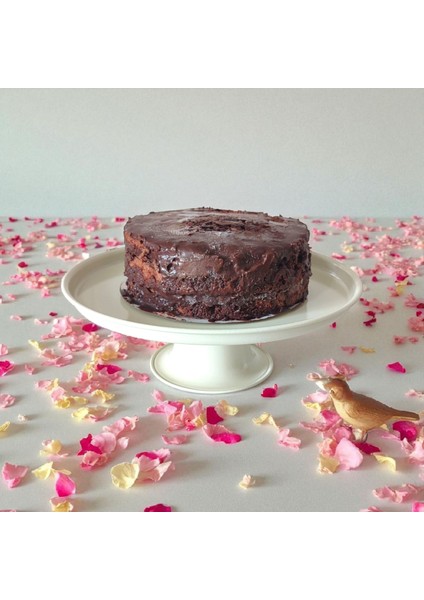 Metal Kek ve Pasta Standı Kek Tabağı 24 cm Paslanmaz Ikramlık