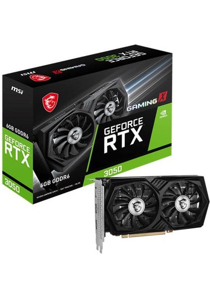 Msı Geforce RTX3050 Gamıng x 6g 6gb Gddr6 96BIT 2xhdmı 1xdp Ekran Kartı