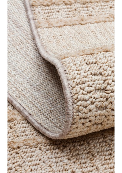 Hurgada 03 Beıge Yumuşak Modern Iskandinav Tarzlı Yolluk, Koridor, Salon, Oturma Odası Halısı