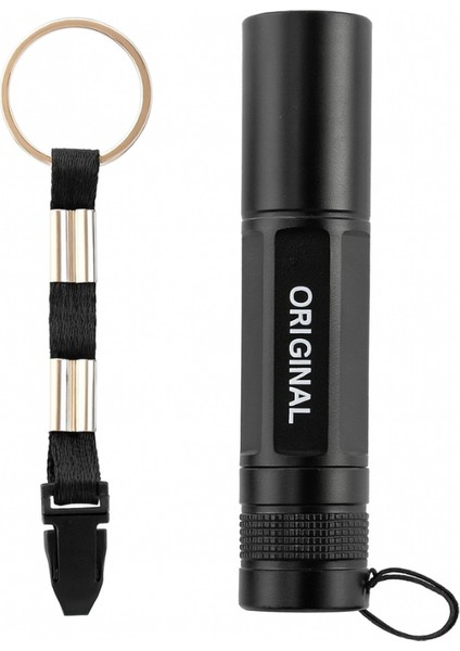 PD-4455 Metal Mini El Feneri | Anahtarlık Askılı Taşınabilir Fener | Güçlü LED Işık