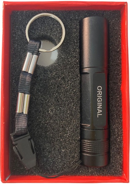 PD-4455 Metal Mini El Feneri | Anahtarlık Askılı Taşınabilir Fener | Güçlü LED Işık modelleri