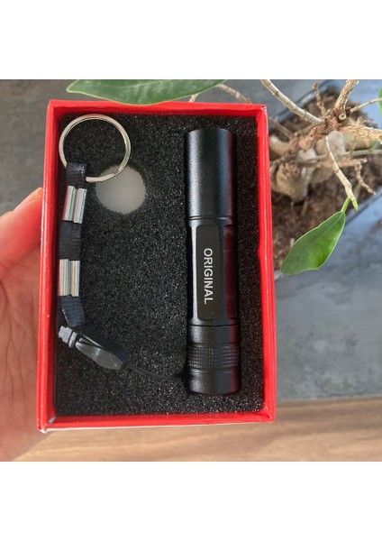 PD-4455 Metal Mini El Feneri | Anahtarlık Askılı Taşınabilir Fener | Güçlü LED Işık fırsatları