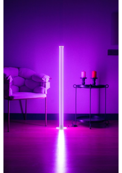 360 Derece Beyaz ve Renkli RGB Yerden Aydınlatma Lambader Uzaktan Kumandalı Renk Geçişli modelleri