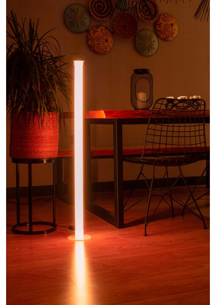 360 Derece Beyaz ve Renkli RGB Yerden Aydınlatma Lambader Uzaktan Kumandalı Renk Geçişli indirimleri