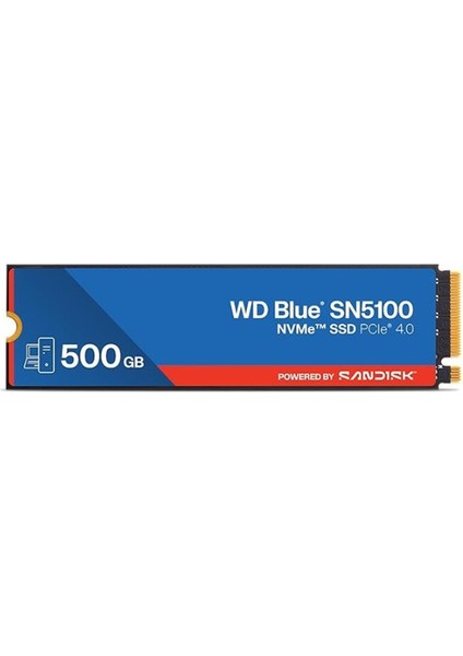 500 GB Wd Blue SN5100 Pcı-4.0 5000MB/S 4000MB/S M2 SSD WDS500G5B0E