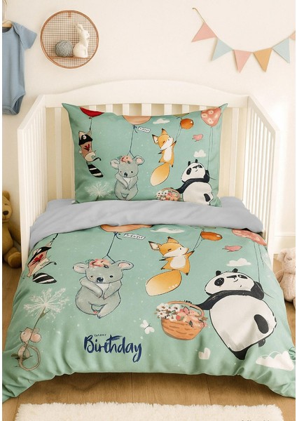 Yenidoğan Kız / Erkek Unisex Bebek Nevresim Takımı %100 Pamuklu Sevimli Hayvanlar fiyatları