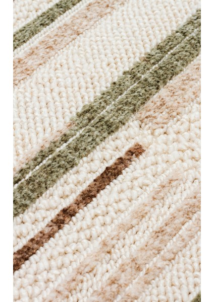 Hurgada 01 Green Brown Yumuşak Modern Iskandinav Tarzlı Yolluk, Koridor, Salon, Oturma Odası Halısı fırsatları