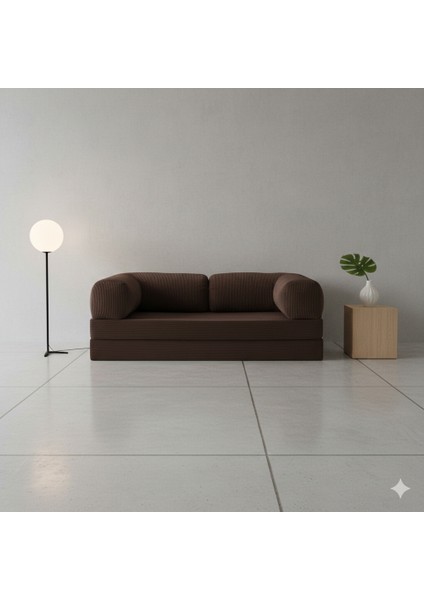 Meganest Modern Fitilli Kadife Kanepe| Yatak Olabilen, Dayanıklı Orta Sert Sünger, Yıkanabilir Kılıf modelleri