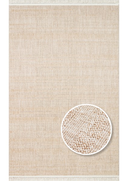 Hurgada 01 Beıge Yumuşak Modern Iskandinav Tarzlı Yolluk, Koridor, Salon, Oturma Odası Halısı