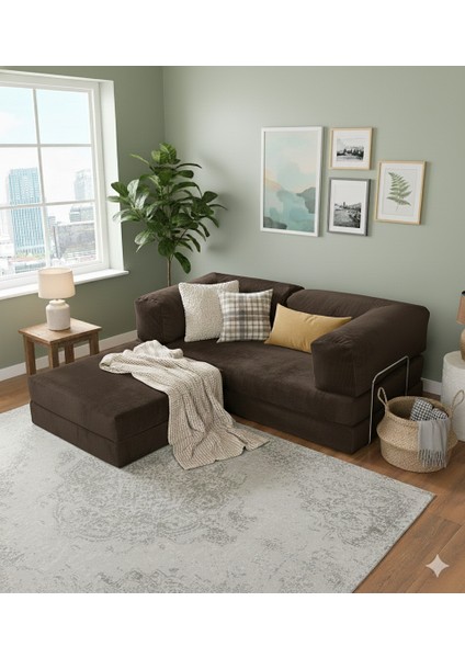 200X200 Köşe Takımı |kadife | Köşe Koltuk | Modüler Köşe Takımı | Yataklı L Koltuk | Fitilli Kadife | Yıkanabilir Fitilli Kadife Kumaş fiyatları