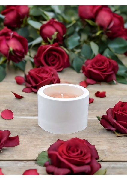 Dekoratif Minimal Silindirik Hoş Kokulu %100 Doğal Soya Mum Modern ve Şık Tasarım Ev ve Ofis Dekorasyonu, Medıtasyon–yoga Alanları, Romantik Ortamlar ve Özel Günler Için Zarif ve Estetik Hediyelik