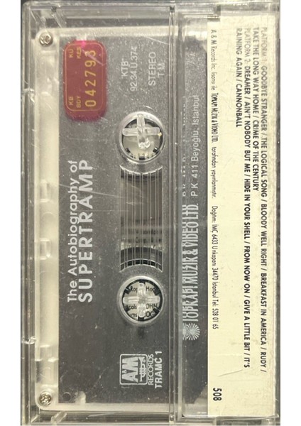 Kaset Supertramp The Autobiography Of Supertramp Kaset fiyatları