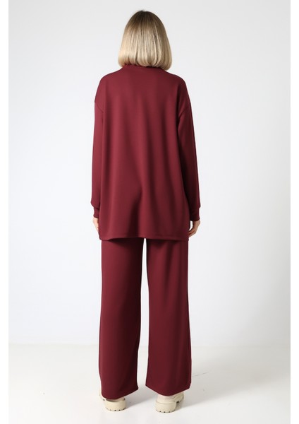 Düz Polyviskon Cepli Tunik & Pantolon Ikili Takım – Günlük Şık Kombin fiyatları