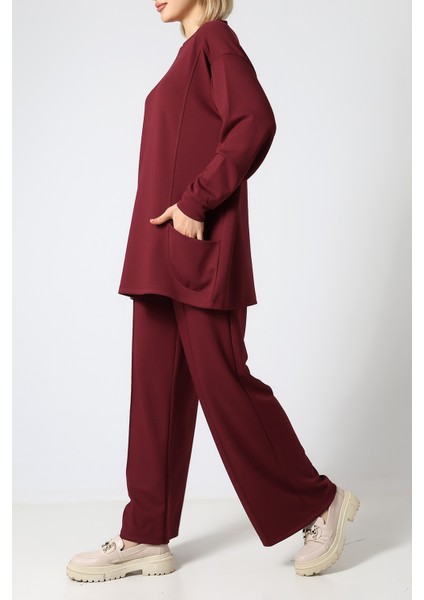 Düz Polyviskon Cepli Tunik & Pantolon Ikili Takım – Günlük Şık Kombin modelleri