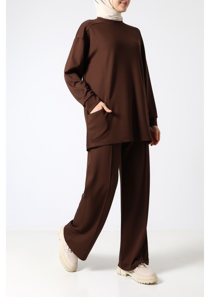 Düz Polyviskon Cepli Tunik & Pantolon Ikili Takım – Günlük Şık Kombin modelleri