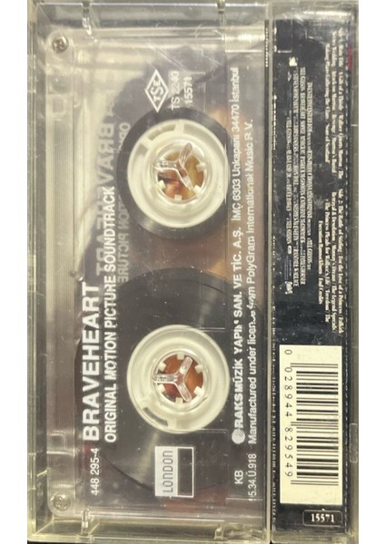 Kaset Braveheart Mel Gibson Soundtrack Kaset fiyatları