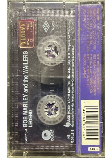 Kaset Bob Marley And The Wailers Legend The Best Of Kaset fiyatları