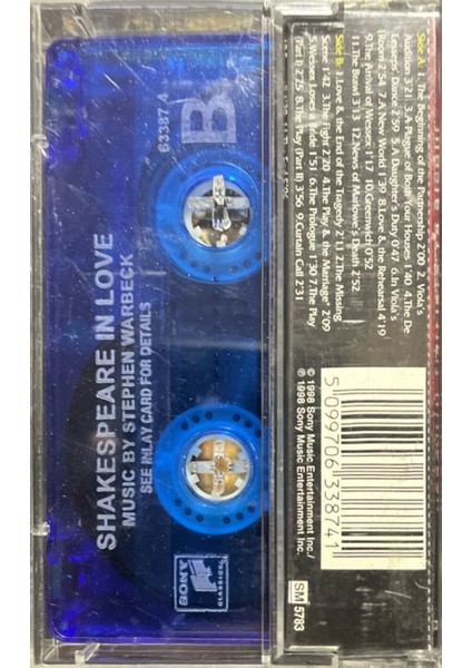 Kaset Shakespare In Love Soundtrack Kaset fiyatları