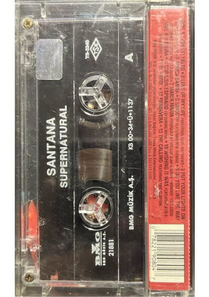 Kaset Santana Supernatural Kaset fiyatları