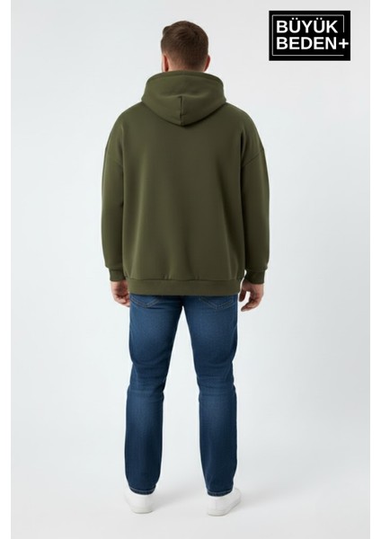 Erkek Büyük Beden Brooklyn 1970 Baskılı Kapüşonlu Sweatshirt SPR26BSW964 modelleri