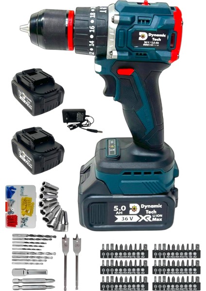 Profesyonel Kömürsüz Darbeli Şarjlı Matkap Çelik Mandren Çift Akülü Vidalama Full Setli fiyatları