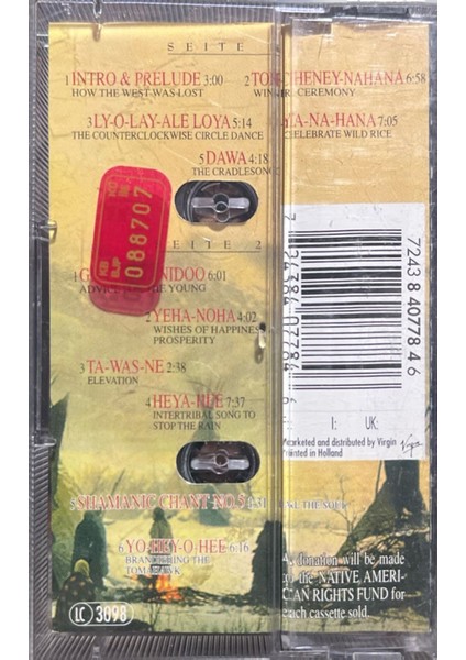 Kaset Indians Sacred Spirit Kaset fiyatları