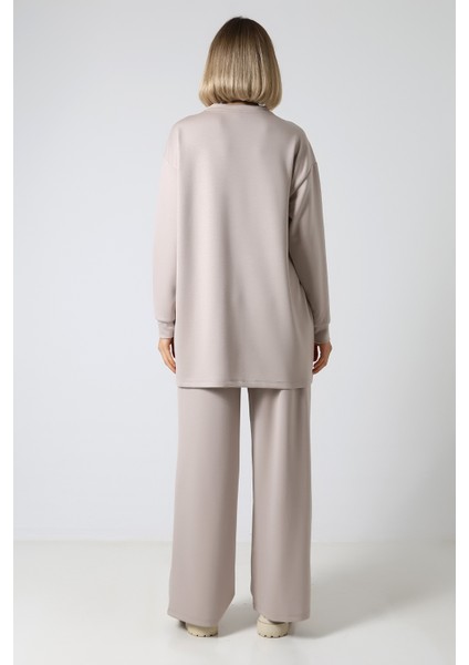 Düz Polyviskon Cepli Tunik & Pantolon Ikili Takım – Günlük Şık Kombin fiyatları