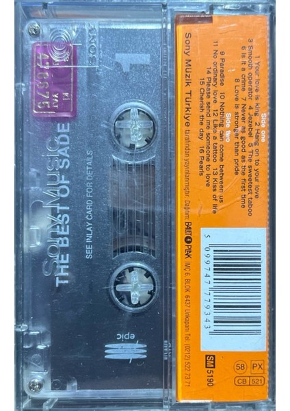 Kaset Sade The Best Of Sade Kaset fiyatları