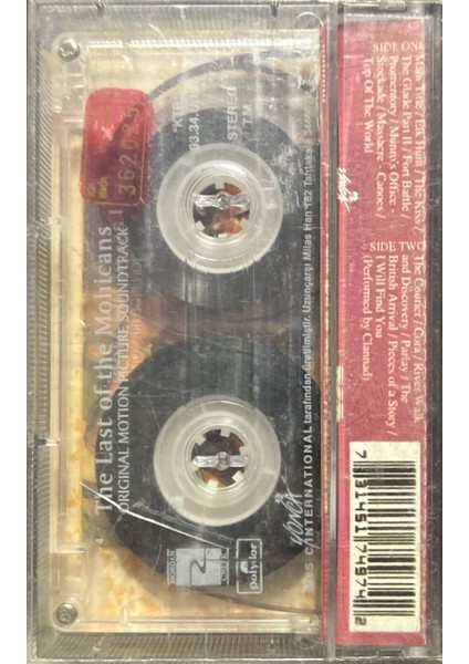 Kaset The Last Of The Mohicans Soundtrack Kaset fiyatları