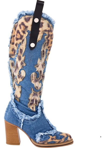 Kovboy Kot Botlar, Kadın Çizmeleri, Topuklu Kot Botlar, Platform Botlar / Doğum Günü Hediyesi fiyatları