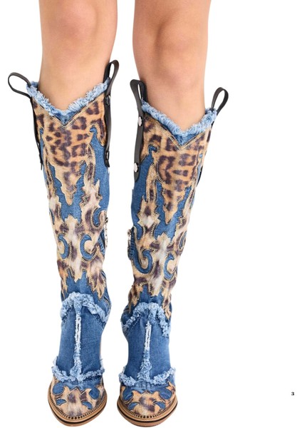 Kovboy Kot Botlar, Kadın Çizmeleri, Topuklu Kot Botlar, Platform Botlar / Doğum Günü Hediyesi modelleri