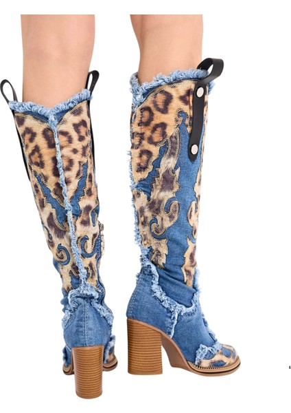 Kovboy Kot Botlar, Kadın Çizmeleri, Topuklu Kot Botlar, Platform Botlar / Doğum Günü Hediyesi fırsatları