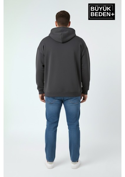 Erkek Büyük Beden Brooklyn 1970 Baskılı Kapüşonlu Sweatshirt SPR26BSW964 modelleri