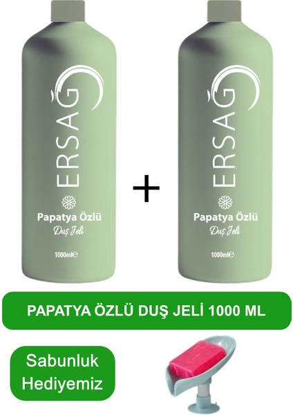 Papatya Özlü Duş Jeli 2 Adet 1000 Ml- Sabunluk Hediyemiz 355-26