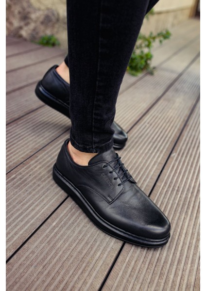 CH003 - Dst Classica Pelle Di Cuoio Erkek Ayakkabı Sıyah