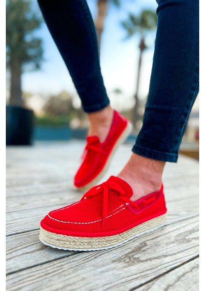 CH311 - Espadril Erkek Ayakkabı Kırmızı fırsatları