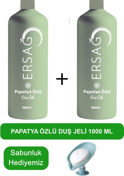Papatya Özlü Duş Jeli 2 Adet 1000 Ml- Sabunluk Hediyemiz 355-23