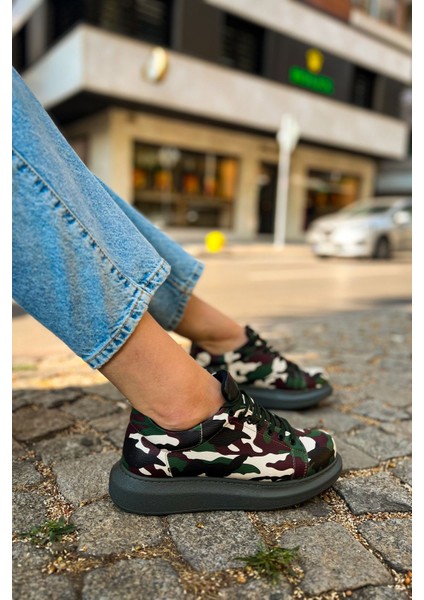 CH252 - Rrt Printed Erkek Ayakkabı 306 Yesıl Kamuflaj modelleri