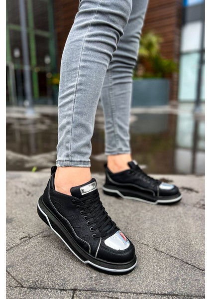 CH183 - Cst Jet Setter Mirror Erkek Ayakkabı Sıyah/gumus fırsatları