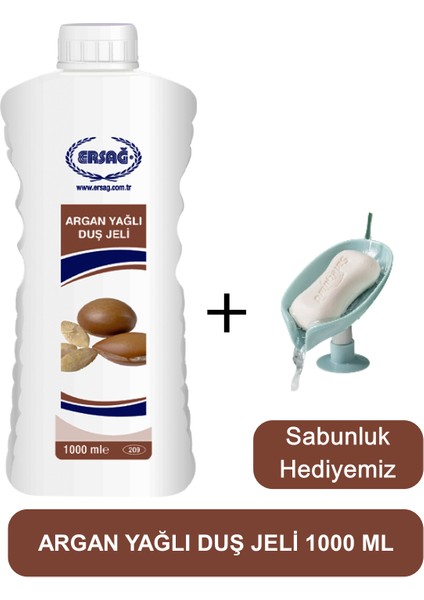 Argan Yağlı Duş Jeli 1000 ml - Sabunluk Hediyemiz 209-17
